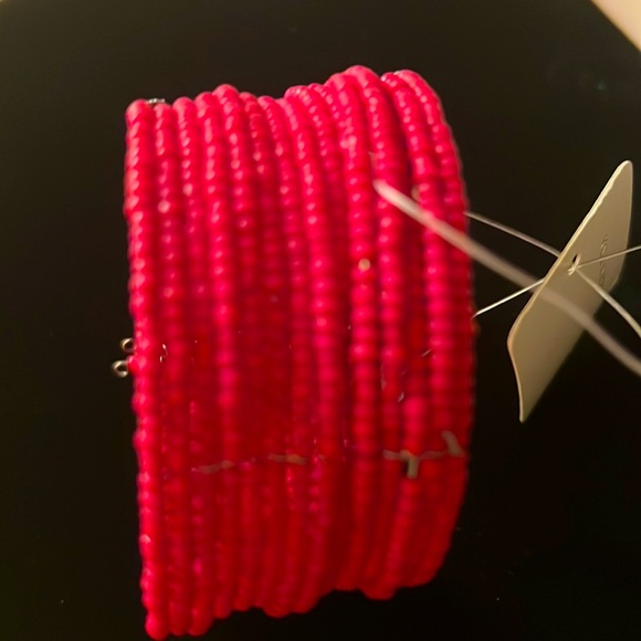 Boho chic bead bangle in many colors - Picture 3 of 12